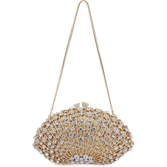 Luxury Crystal Rhinestone Clutch for Women, Sparkly Evening Bag for Party & Prom - Picture 3 of 6